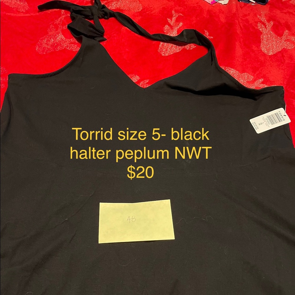 Torrid NWT- black halter size 5